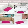 thumbnail image 5 of Home Weavers Waterford Collection 100% Cotton Non-Slip Bathroom Rug Set Machine Washable Toilet Lid Cover, U Shaped Contour, Bathroom Rug, Runner, Hot Pink Color 4 Piece Bath Rug set, 5 of 8
