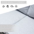 thumbnail image 5 of XIZZI Outdoor Furniture 50" Loveseat Sofa Couch with Gray Wicker Rattan(Gray Cushion), 5 of 8