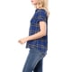 thumbnail image 4 of Camisas de cuadros para mujer Inspire Chic, con cuello de punta y botones, talla 3XL, color azul, 4 of 7
