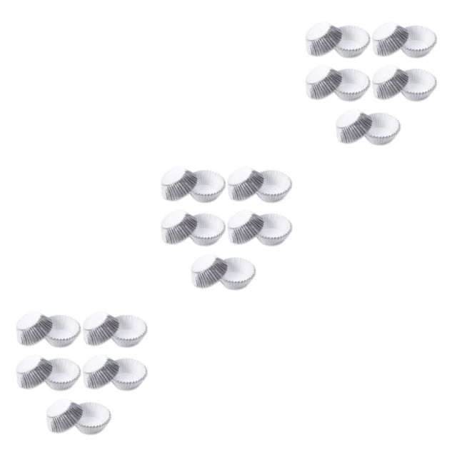 Moldes para cupcakes Billuyoard 100 unids/set DIY revestimientos de Papel coloridos y decorativos plata