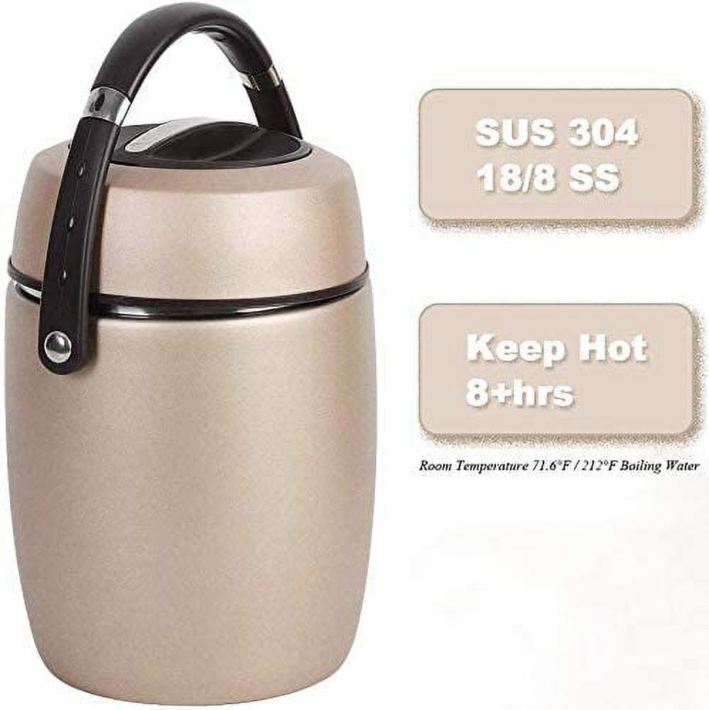 NEX Food Jar 68 oz Wide Mouth Stainless Steel Vacuum Insulated