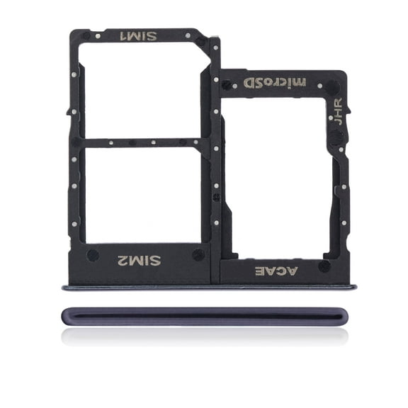 Replacement Dual Sim Card Tray Compatible For Samsung Galaxy A31 (A315 / 2020) (Prism Crush Black)