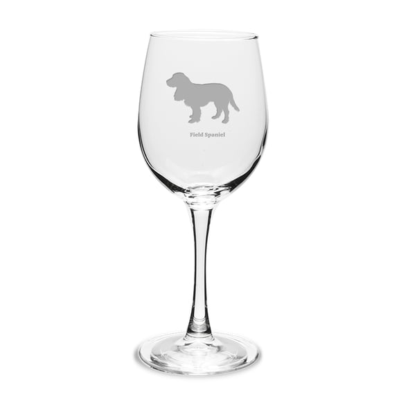 Field Spaniel 12 oz Classic White Wine Glass
