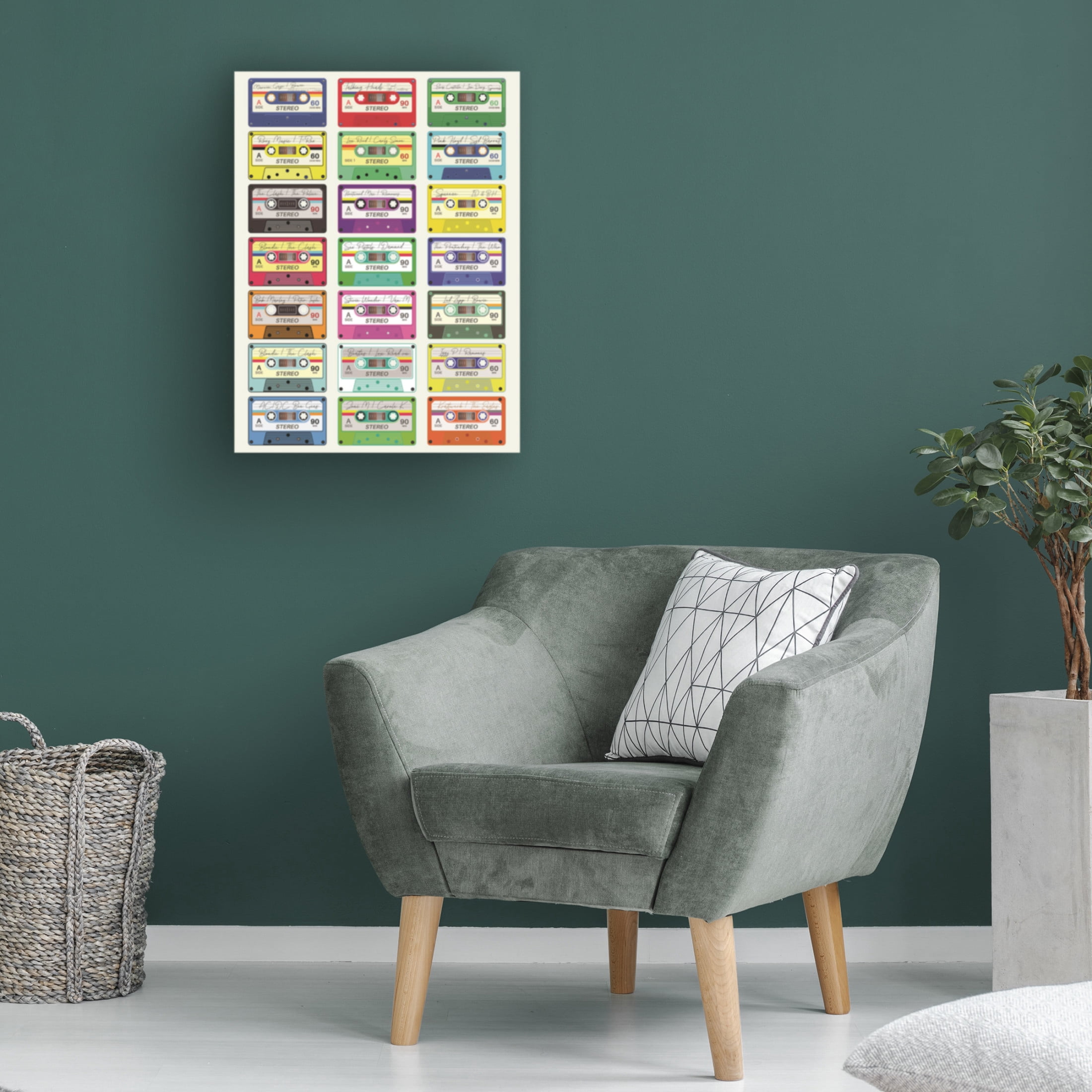 Trademark Fine Art Jon Downer  Mix Tape Canvas Wall Art