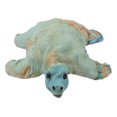 thumbnail image 3 of Marine Sea Turtle Hand Crafted Paper Mache In Colorful Sari Fabric Figurine, 3 of 4
