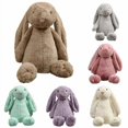 thumbnail image 4 of ZHAOCHENG Conejo de orejas largas de 30 cm, peluche suave, bonito conejito para dormir, muñeco de dibujos animados, regalo de cumpleaños para niños y bebés, morado, 4 of 5