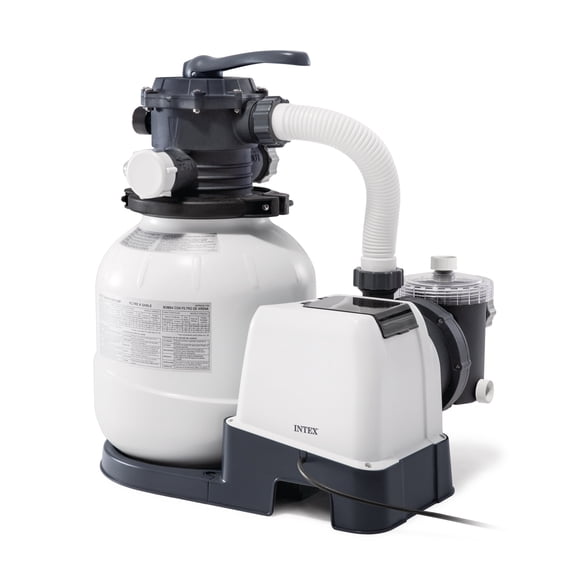 Intex 26645EG 2100 GPH Above Ground Pool Sand Filter Pump with Automatic Timer