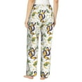 thumbnail image 3 of Xecao Snake And Moon Women's Straight Lounge Pajama Pants: The Epitome of Relaxed Sleepwear, 3 of 9