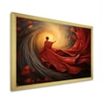 thumbnail image 2 of Designart "Autumn Royalty Woman Queen of Spirals" Fashion Framed Wall Art Decor - Glam Yellow Woman Abstract Entryway Framed Wall Art Print, 2 of 6
