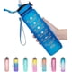 thumbnail image 1 of Botella de agua potable a prueba de fugas de 32 oz con marcador de tiempo y pajita para garantizar que beba suficiente agua durante todo el día para los entusiastas del fitness y l, 1 of 5