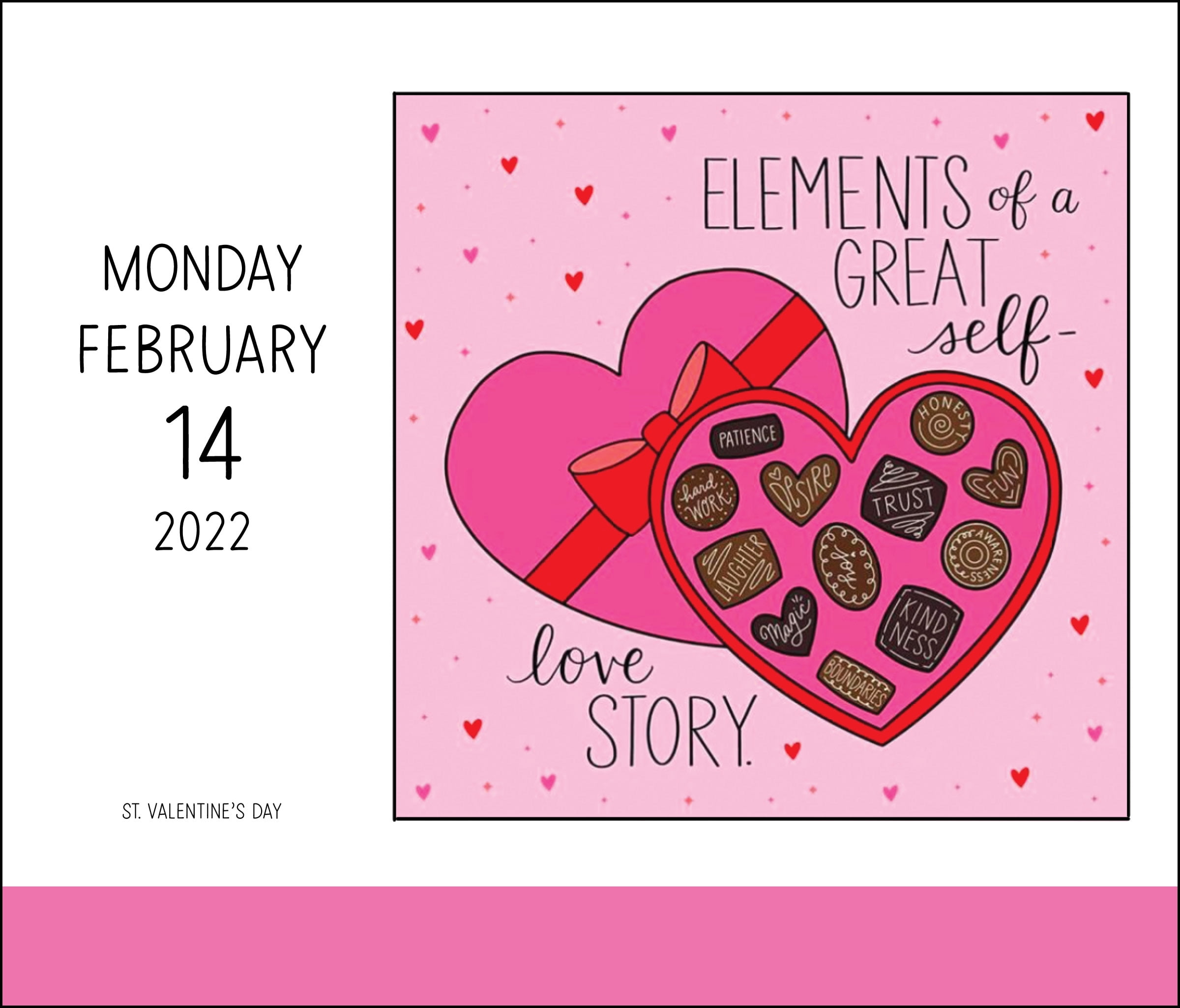 2022 Positively Present 5 237" x 6 182" Day to Day Calendar by Andrews McMeel Publishing
