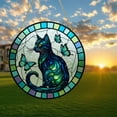 thumbnail image 3 of Sun Catchers Indoor Window, Butterfly Black Cat Acrylic Window Hanging Decoration, Sun Catcher Decor for Living Room Bedroom Summer Home Balcony Ornaments Decoration, 3 of 6