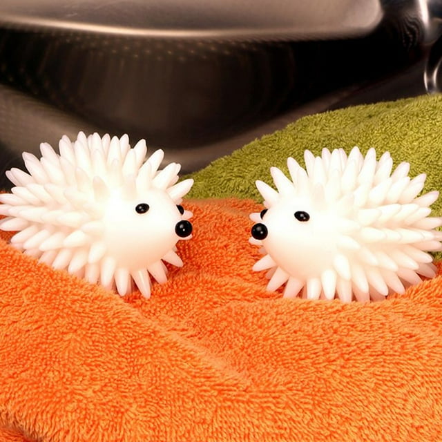 2 Pcs Boule de Séchage Hérisson Réutilisable Attrape-Cheveux en Peluche pour Machine à Laver Maison École