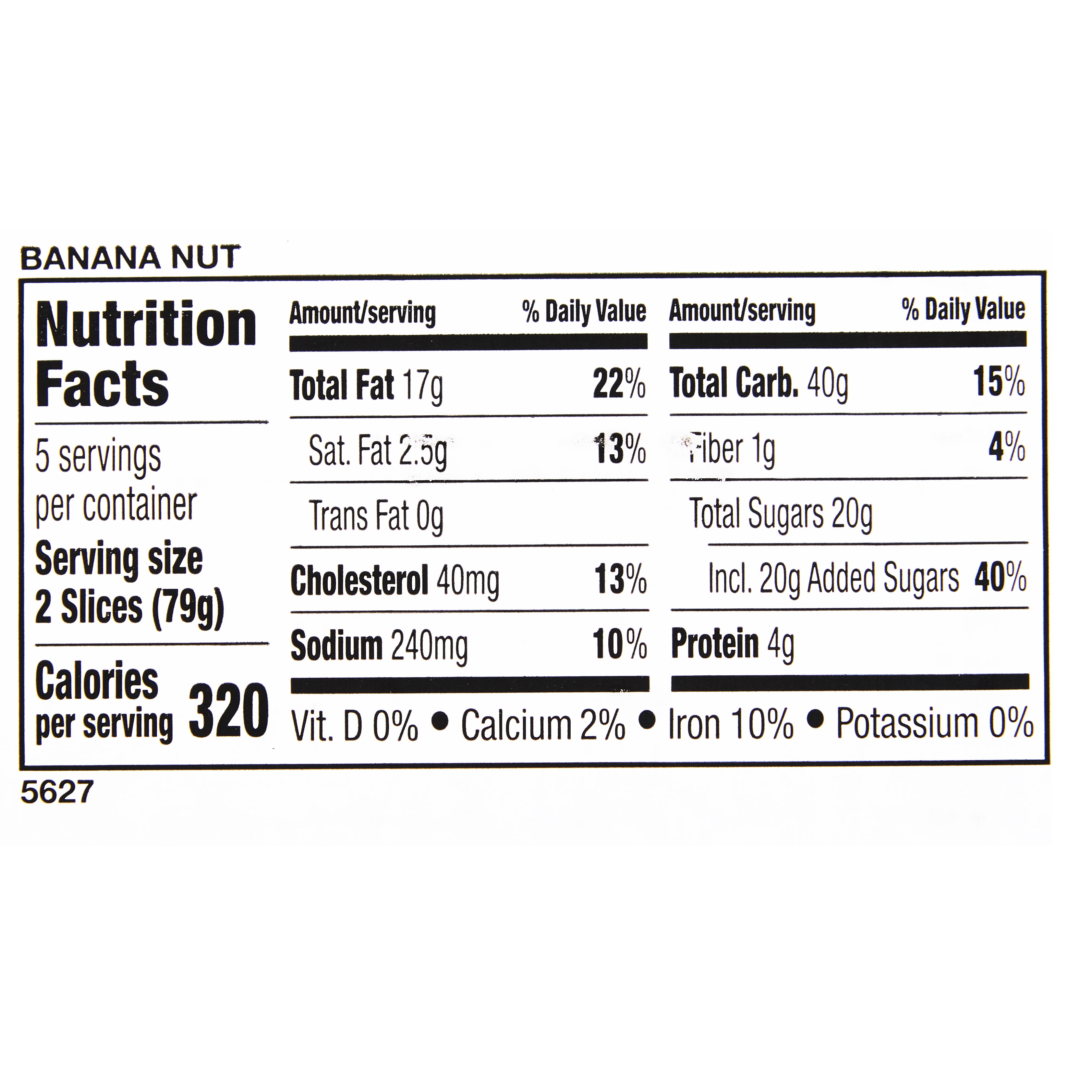Freshness Guaranteed Sliced Banana Nut Cake