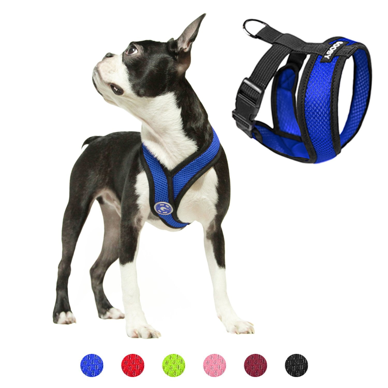 Gooby Comfort X Head In Harness - Blue, Large - No Pull Small Dog ...