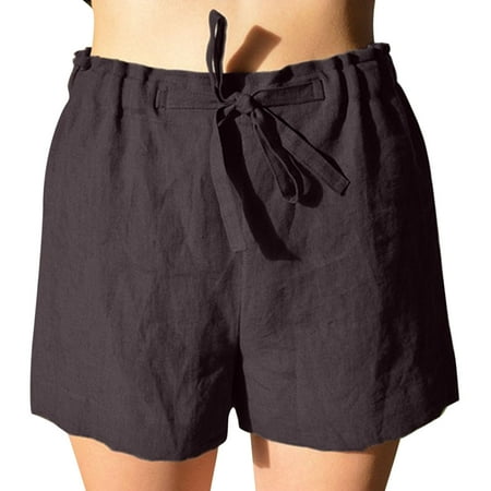 

High Waist Cargo Pants Women Womens Summer Basic Loose Comfy Shorts Solid Elastic Waist Casual Pants