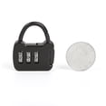 thumbnail image 6 of Yucurem 3 Digit Padlock Luggage Lock Metal Anti-theft for Backpack Locker Essential for Travel (Black), 6 of 8