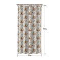 thumbnail image 5 of Beige Highland Cow Flower Pattern Shower Curtain 36"x72" ,Bathroom Decorative Shower Curtains Set with 12 Hooks,Modern Waterproof Washable Shower Curtain, 5 of 6