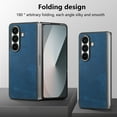 thumbnail image 5 of for Samsung Galaxy Z Fold 7 Case, Classic PU Leather Case with Flip Cover Ultra-Thin Shockproof Drop Protective Anti-falling Lightweight Folding Phone Case Cover - Blue, 5 of 9