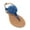 Blue, variant on Women's PomPom With Side Buckle Sandals