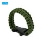 thumbnail image 3 of Pulseras de paracord de supervivencia Uxcell, paquete de 3 pulseras trenzadas con hebilla de plástico, verde militar, 3 of 7