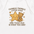 thumbnail image 3 of Inktastic Twinkle Twinkle Little Star One Year Old Birthday Baby Romper Coveralls, 3 of 4