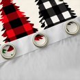 thumbnail image 4 of Feelyou Cartoon Xmas Tree Curtains Pack of 2 (42x84 Each) for Kid, Merry Christmas Curtains Blackout, Black Red Buffalo Bedroom Curtains, Window Curtains Home Decor, 4 of 6