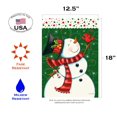 thumbnail image 2 of Toland Home Garden Dancing Snowman Winter Flag Double Sided 12x18 Inch, 2 of 5