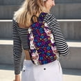 thumbnail image 5 of Bingfone Llama Alpaca Print Canvas College Laptop Backpack, Large Capacity Lightweight College Bookbag Casual Daypack-Small, 5 of 5
