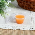 thumbnail image 2 of 1-4oz Portion Cups With Lids, Small Plastic Containers with Lids, Airtight and Stackable Souffle Cups, Jello Shot Cups, Sauce Cups, Condiment Cups for Lunch, Party, Trips, 2 of 2