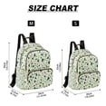 thumbnail image 2 of FORMRS Mini Backpack Purse for Women Travel Daypack Casual Shoulder Bag, Green Triangles Pattern, 2 of 7
