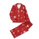 thumbnail image 4 of Puyaiuu Women 2 Piece Christmas Satin Pajama Set Cute Print Long Shirt Loose Shorts Matching Set Loungewear Gift, 4 of 5
