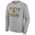 thumbnail image 2 of Men's Fanatics Heather Gray Pittsburgh Steelers Playability Pullover Sweatshirt, 2 of 3