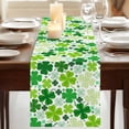 thumbnail image 3 of Table Runners 90 Inches Long Dress Scarves, St. Patrick's Day Farmhouse Coffee/Dining/Kitchen Table Runner for Living Room, Lucky Shamrocks Spring Leaves Botanical 13x90 Inch, 3 of 9