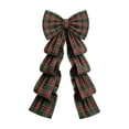 thumbnail image 2 of Cififendec Large Christmas Giant Plaid Bow Ornament, 78.74"×19.69", Tartan Bow Hanging Decoration for Party Backdrop and Seasonal Scene Styling, 2 of 6