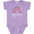 thumbnail image 3 of Inktastic Mimi and Peepaw Love Me Granddaughter Rainbow Girls Baby Bodysuit, 3 of 5