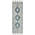 thumbnail image 3 of SAFAVIEH Aspen LACEWORK Oriental Runner Rug, Ivory/Blue, 2'3" x 11', 3 of 10
