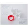 thumbnail image 3 of Toystoory Cubierta de drenaje de suelo, desodorante de núcleo, pelo interior de baño, antiolor, inodoro, plomería, baño, prevención de insectos, Suministros de limpieza para el hogar Blanco Toystoory HA063121-01B, 3 of 6