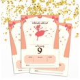 thumbnail image 2 of Darling Souvenir White Birthday Invitation Card Printable Elegant Fill or Write In Blank Party Invites 28 Pcs 5 x 7 Inches, 2 of 5