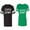 Men Black / Women Green, variant on Papa Mama Bear Matching Couple Cotton Jerseys (Men Black / Women Black) (Men S / Women S)