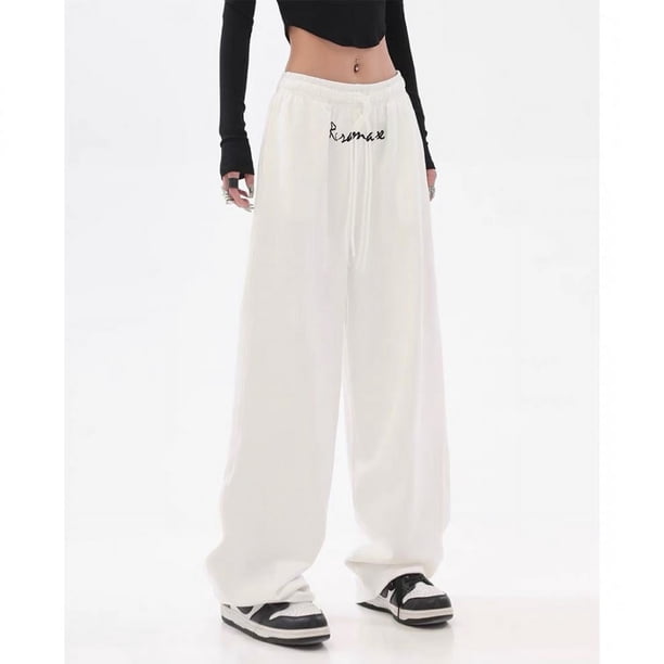Pantalones deportivos de algodón para mujer, holgados, informales, con rayas laterales, diseño Sense, pantalones deportivos de moda