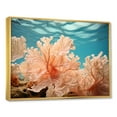 thumbnail image 2 of Designart "Soft Coral Artistry" Coastal Coral Under Water Floater Framed Canvas Prints, 2 of 5