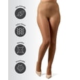 thumbnail image 5 of MeMoi Women's Crystal Sheer Control Top Pantyhose - Womens - Female, S, Honey, 5 of 12