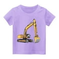 thumbnail image 4 of Wancir Transportation Shirt for 3-14T Boys Funny Cartoon T-Shirt Short Sleeve Car Train Excavator Shirts, 4 of 6