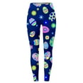 thumbnail image 5 of Rovga Leggings For Women Ladies' Easter Color Match Bunny Egg Print Tight Low Rise Leggings Fashion Sweatpants M, 5 of 5