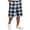 FD22_Sky Blue, variant on Resicozy Casual Plaid Shorts for Men 2026 Casual Relaxed Fit Drawstring Elastic Waist Shorts with Pockets Sky Blue S