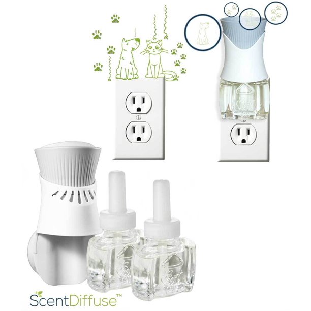 Scent Fill Pet Odor Deodorizing Air Freshener Starter Kit (2) Refills