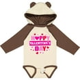 thumbnail image 3 of Inktastic Happy Valentine's Day with Hearts Boys or Girls Long Sleeve Baby Bodysuit, 3 of 5
