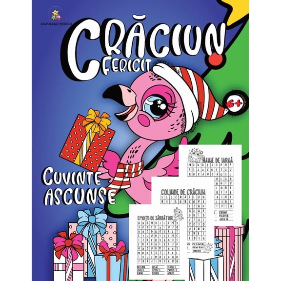 Crăciun Fericit Cuvinte Ascunse Pentru Copii 6 Ani, (Paperback)