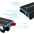 thumbnail image 2 of Renogy 1000W 12V Easy Set Up Pure Sine Wave Inverter with Power Saving Mode, 2 of 7